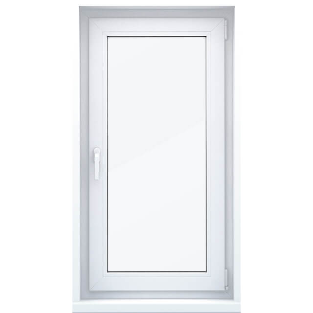 Одностворчатое окно с поворотно-откидным открыванием