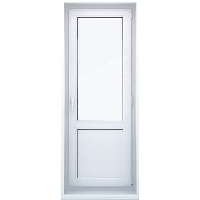 Балконная дверь с сендвич-панелью откидная