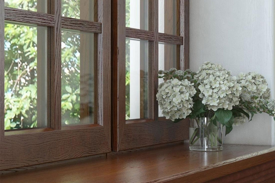 Деревянные окна и двери